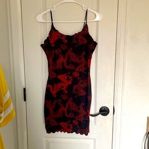 Silky dragon dress